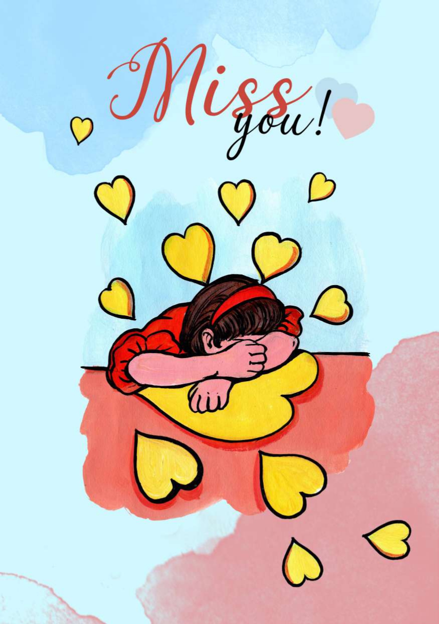 Miss You Card